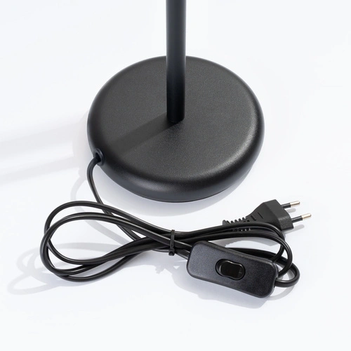 Moderní černá stolní lampa Pastelo s nastavitelným stínidlem do kanceláře nebo ložnice 43 cm