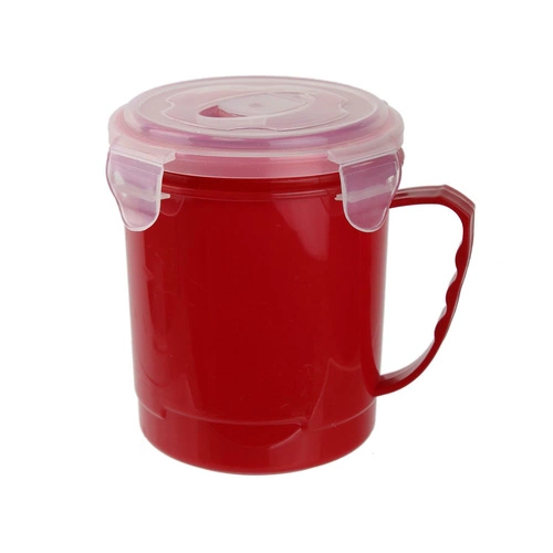 Intesi hrnek na polévku 630ml červený box na oběd do práce a školy do mikrovlnky