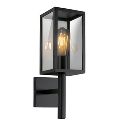 Venkovní nástěnné svítidlo Hosta zahradní lampa top 19x38cm tyč černá 1x60W E27 IP44