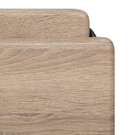 Skládací barová židle s opěrkou Louna 75 cm industriální dub černá Atmosphera