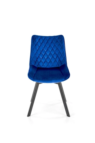 Otočná židle Veroniq modrá sametová do jídelny moderní glamour Intesi