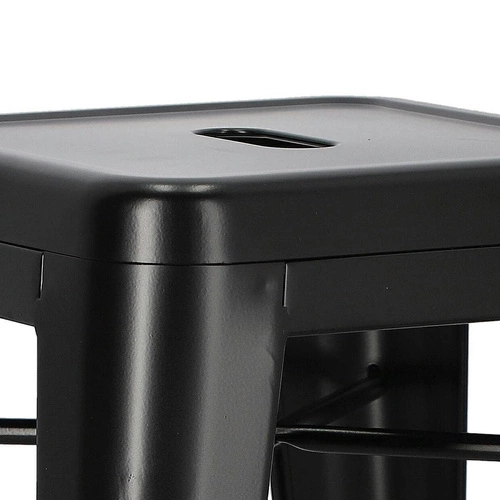 Barová židle Paris 66 cm černá inspirovaná Tolix OUTLET