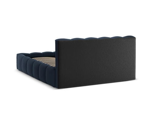 Čalouněná postel Lupine modrá 140x200 s úložným prostorem moderní glamour do ložnice