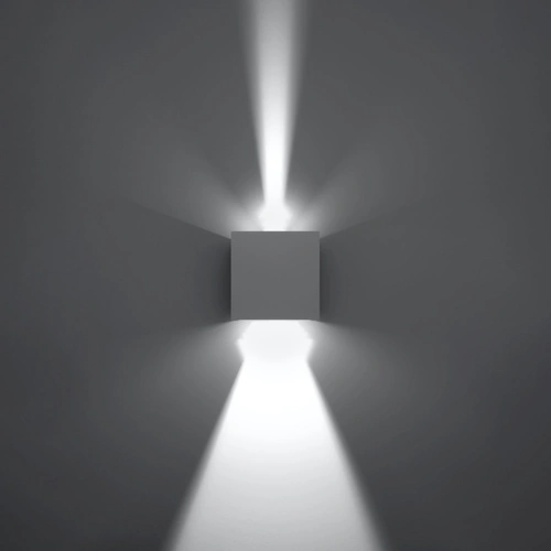 Nástěnné LED svítidlo Luca bílé moderní hliníkové do obýváku, ložnice a na terasu IP54