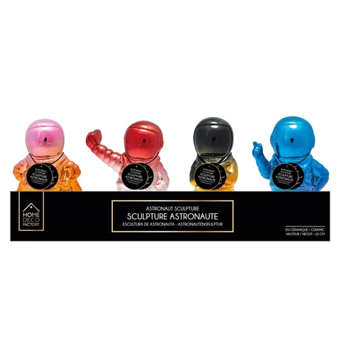 Keramická dekorativní figurka Astronaut červený Intesi moderní do obýváku jako dárek