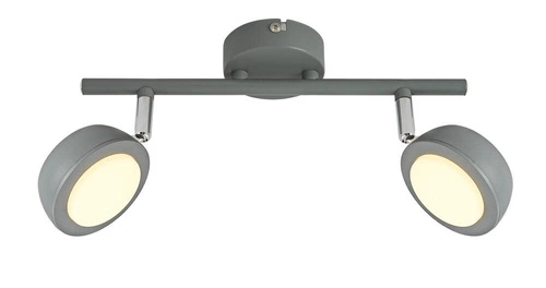Stropní svítidlo 2x6W LED šedé 3000K