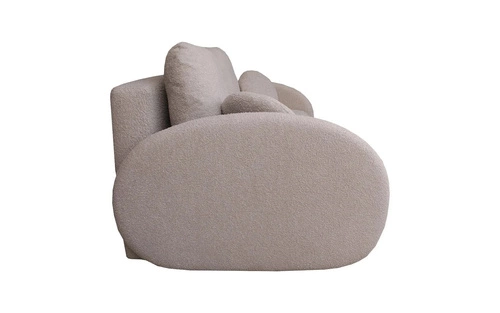 Rozkládací pohovka Andi s úložným prostorem a funkcí spaní béžová skandinávský styl do obýváku