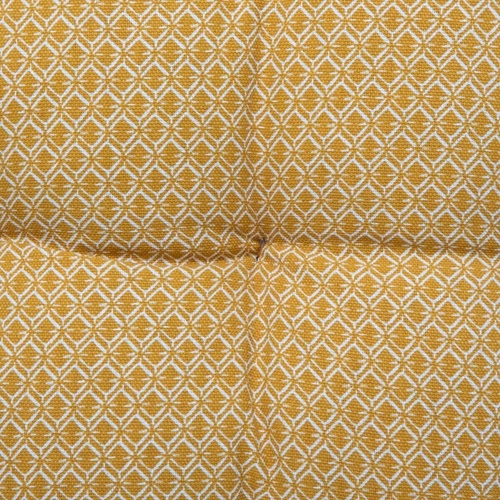 Bavlněný boho podlahový polštář Otto žlutý 60x120 dekorativní do obýváku a ložnice