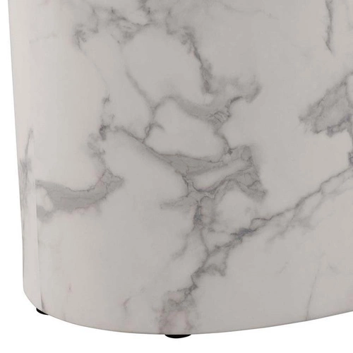 Sada oválných konferenčních stolků Mice bílý mramor moderní do obýváku glamour Actona