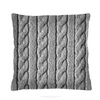 Sametový dekorační polštář Jersey 40x40 cm do obýváku a ložnice antialergenní šedý
