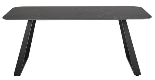 Jídelní stůl Antalya 180x90 moderní černý s keramickou deskou