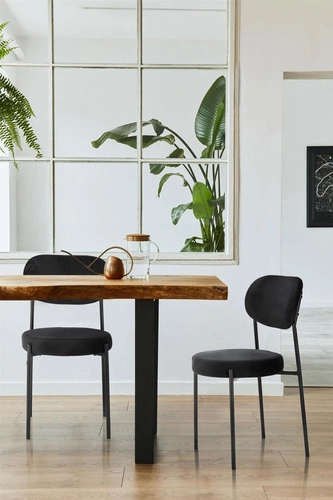 židle Camile Velvet černá