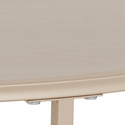 Seaford kulatý konferenční stolek šedý moderní kovový 80 cm