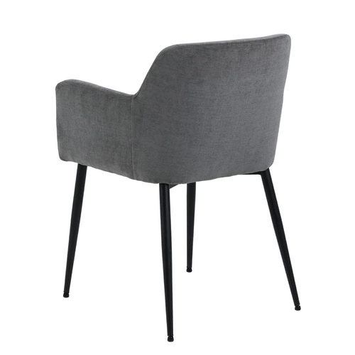 Jídelní židle Karen Actona čalouněná samet šedá s područkami moderní