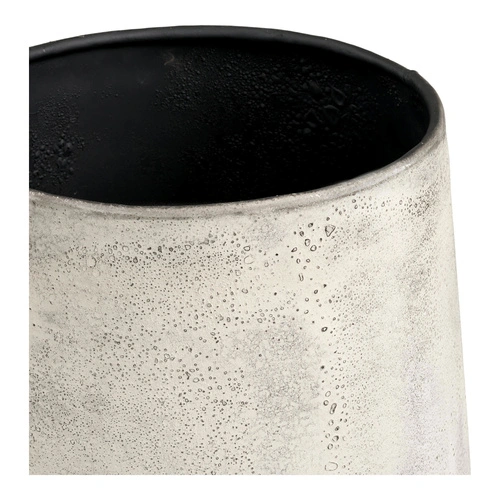 Sada 2 květináčů Hou metal velký dekorativní květináč do obýváku béžový