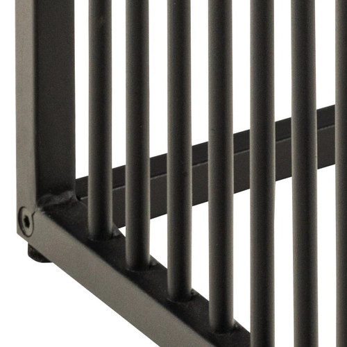 Konferenční stolek Strington 40x40 cm černý čtvercový mramorový loftový do obýváku Actona