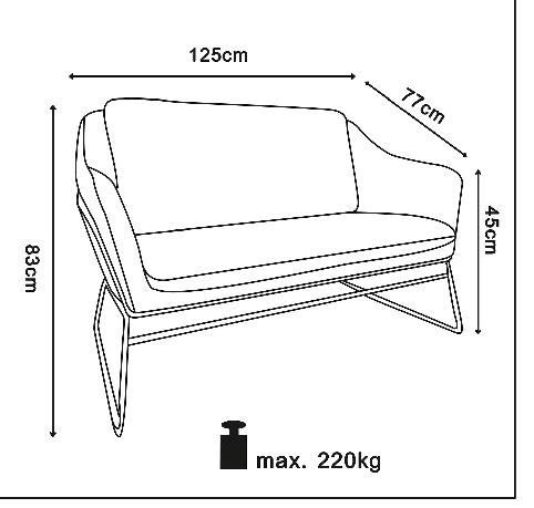 Pohovka Kashira šedá