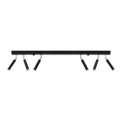 Stropní svítidlo Eyetech 6 černé moderní kovové do obýváku a kuchyně Sollux