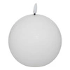 Dekorativní LED svíčka Molia kulatá bílá 10 cm parafínová dárek Atmosphera