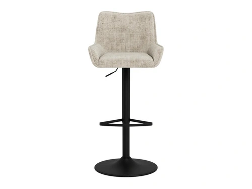 Barová židle Eddie béžová otočná s područkami výškově nastavitelná do kuchyně