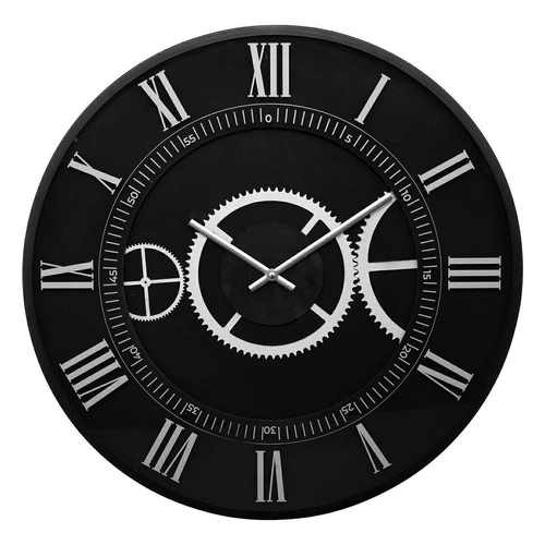 Mechanické hodiny Kerian 57 cm černé