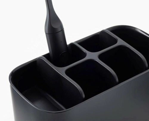 Joseph Joseph EasyStore černý organizér na zubní kartáčky do koupelny, velký, moderní