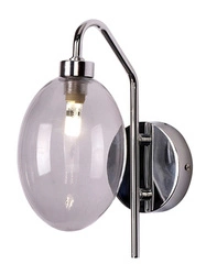 Nástěnné svítidlo moderní Lukka Ledea chrom sklo do obýváku a ložnice 25 cm