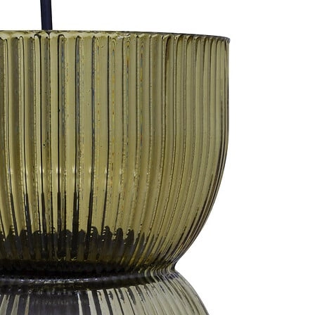 Skleněná závěsná lampa Ancel zelená