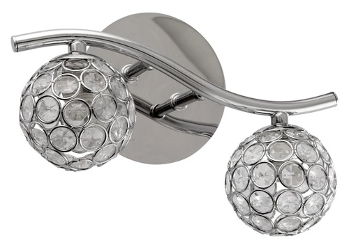 Nástěnné svítidlo Starlet moderní chrom s křišťálovým stínidlem do obýváku a ložnice 25 cm