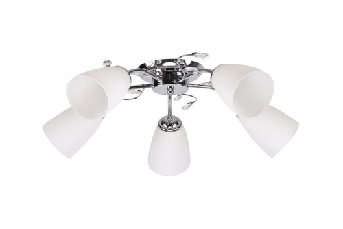 Stropní lustr Ursella bílý 5-ramenný klasický do obýváku, ložnice, kuchyně a jídelny