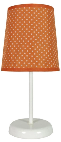 Stolní lampa Gala 1x40W E14 oranžová s tečkami