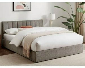Čalouněná postel Lexington 160x200 šedá s úložným prostorem do ložnice
