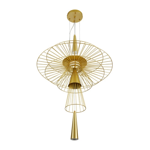 Závěsné svítidlo SUSSO L zlaté kovové 60 cm moderní do obýváku a nad stůl