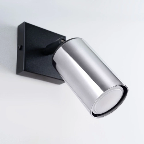 Moderní nástěnné svítidlo WINX černý chrom, nastavitelné kovové do obýváku a ložnice SOLLUX