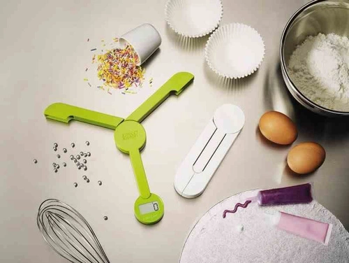 JJ - Kuchyňská váha TRI SCALE, bílá