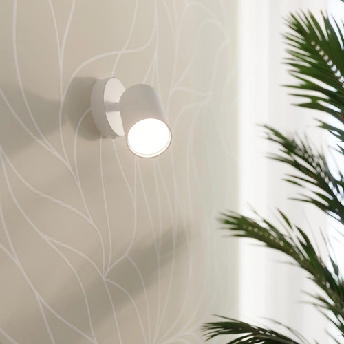 Stropní svítidlo LEMMI 2 bílé minimalistické kovové s nastavitelným stínidlem do obýváku SOLLUX