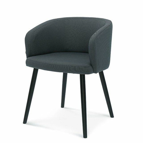 Jídelní čalouněná židle Fameg Skip dubová s područkami moderní na míru