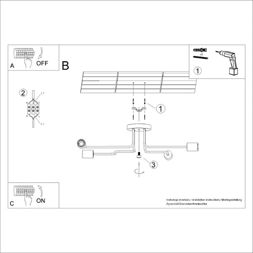 Loftový lustr TIMBO 4 černý s dřevem do obýváku a jídelny rozptýlené světlo