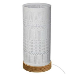Lampa Lamby s geometrickým motivem, dotyková bílá