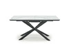 Rozkládací jídelní stůl Crosser bílý mramor moderní keramická deska 160-200 cm Intesi
