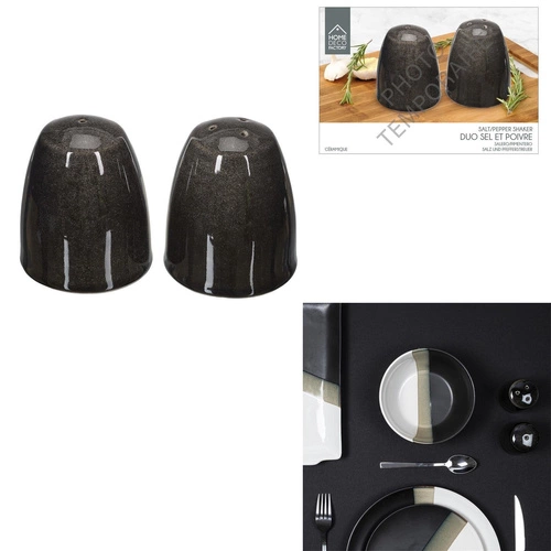 Sada solnička a pepřenka Negro černá