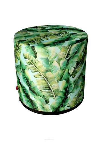 Kulatý taburet Palms Intesi do obýváku a ložnice moderní čalouněný multicolor 40 cm