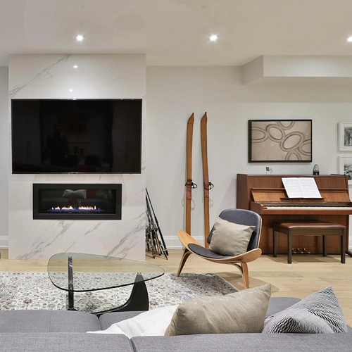 Konferenční stolek Trix inspirovaný Noguchi skleněný s jasanovým dřevem skandinávský do obýváku