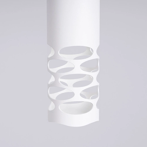 Moderní bílý závěsný lustr LIRO 1 kovový do obýváku a kuchyně SOLLUX