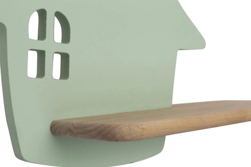 Nástěnné LED světlo House mentolové dřevěné do dětského pokoje 4W 4000K CANDELLUX