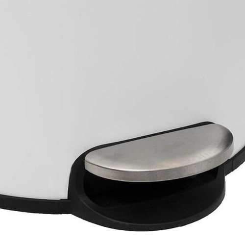 Kuchyňský odpadkový koš Bam 30l bílý s bambusovým víkem a pedálem moderní 5five