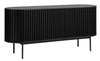 Komoda Siena černá rýhovaná 160 cm moderní komoda do obýváku