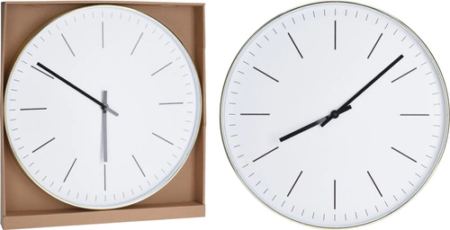 Moderní bílý nástěnný tichý hodinový Slimer 50 cm do obýváku a ložnice industriální