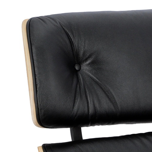 VIP Lounge křeslo kožené černé otočné do obýváku moderní D2.DESIGN