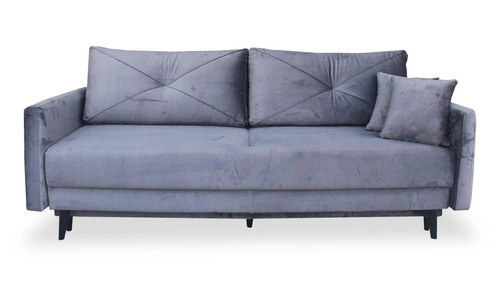 Rozkládací pohovka Saxo dvoumístná s úložným prostorem a funkcí spaní grafitová moderní do obýváku